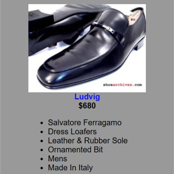 Salvatore Ferragamo Italy Men 6 Black Leather Dress Shoes Square-toe Bit Loafers - Picture 8 of 12